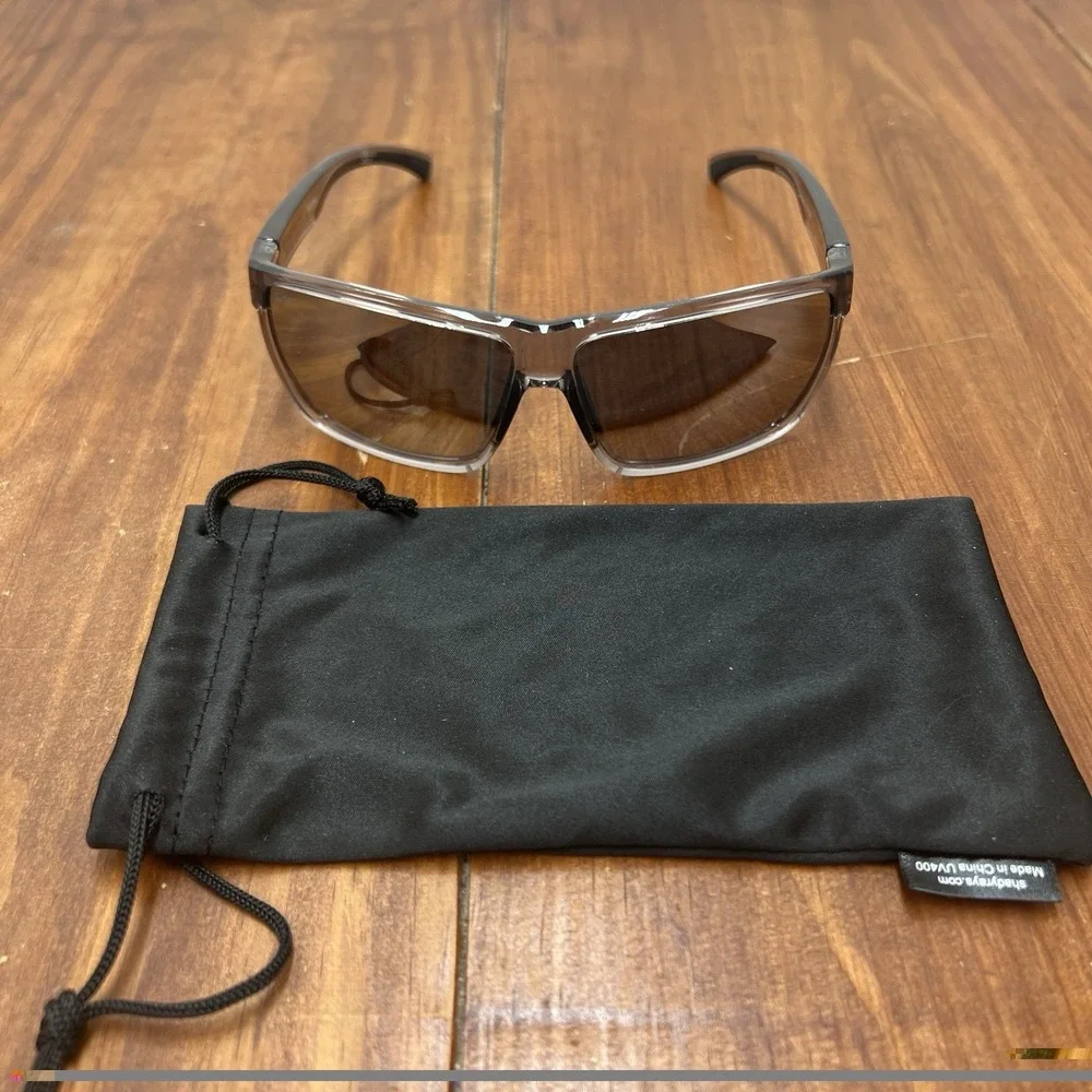 Shady Rays Cayman CM-10 Polarized Sunglasses Smoke Gray Frame w/ Pouch SR